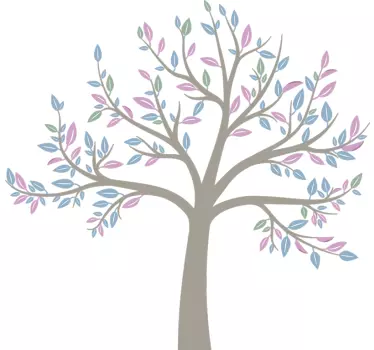 Spring garden tree wall decal - TenStickers