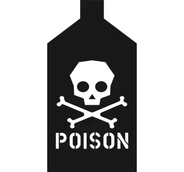 Poison Bottle Sticker - TenStickers