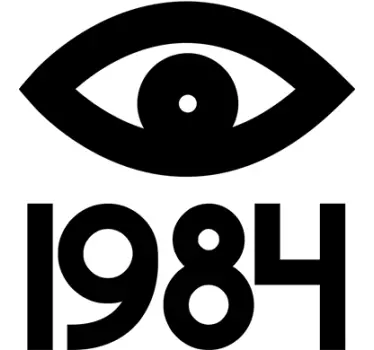 1984 Eye Orwell Sticker - TenStickers