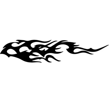 Monocolour flames motorbike stickers - TenStickers