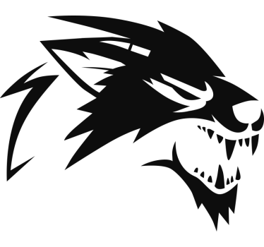 Roaring wolf car sticker - TenStickers