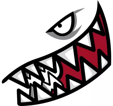 Shark motorbike sticker - TenStickers