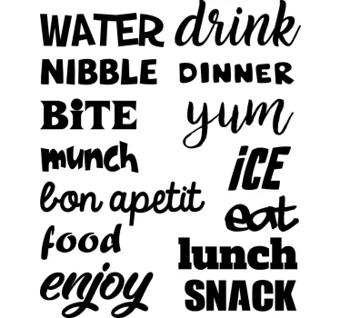 Bon Appetit Fridge  appliance decal - TenStickers