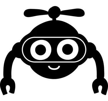 Cute Robot Face Kids toy decal - TenStickers