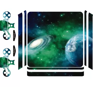 Deep galaxy space planet ps4 skin - TenStickers