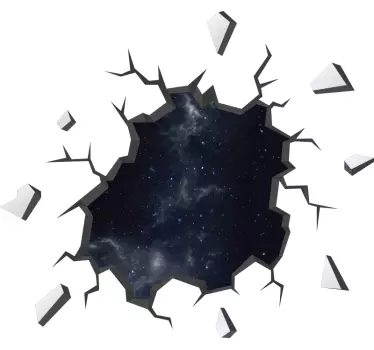 Night Sky 3D visual effects wall decor - TenStickers