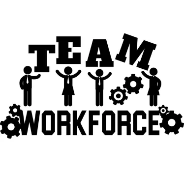 Team Workforce Business  office wall decal - TenStickers