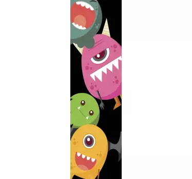 Monster sticker colorful monster characters - TenStickers