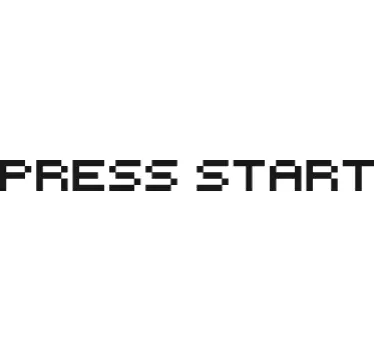 Press Start laptop Sticker - TenStickers