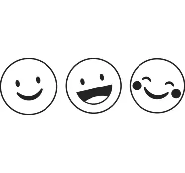 Smiley containers decal - TenStickers