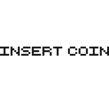 Insert Coin Arcade Laptop Sticker - TenStickers