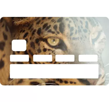 the leopard credit card sticker - TenStickers