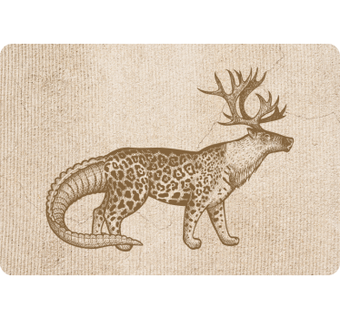 Laptop skin antlered creature design - TenStickers