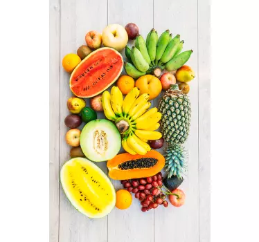 Colorful agriculture fridge wrap - TenStickers