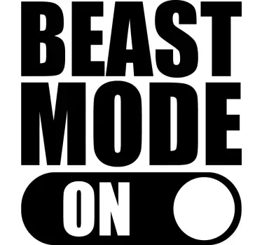 Beast Mode ON laptop skin - TenStickers