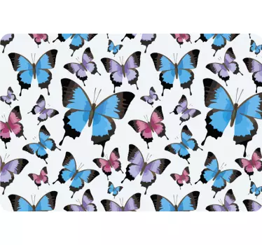 Laptop skin vibrant butterfly design - TenStickers