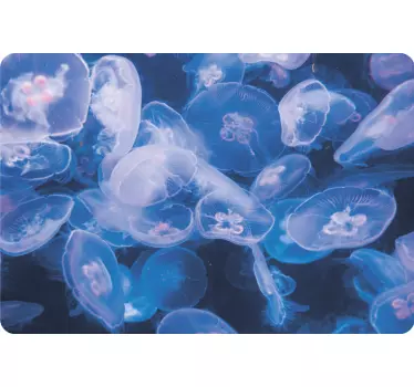 Laptop skin colorful jellyfish design - TenStickers