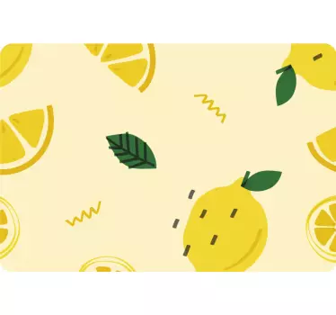 Lemon Pattern Print laptop skin - TenStickers