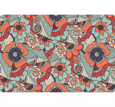 Floral paisley laptop skin - TenStickers
