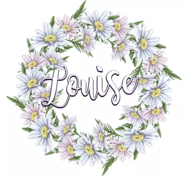 Wall sticker botanical name composition - TenStickers