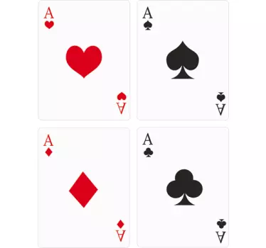 Playing Cards Wall Sticker - TenStickers