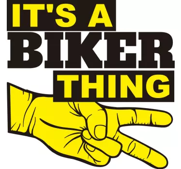 Biker things Motorcycle stickers - TenStickers