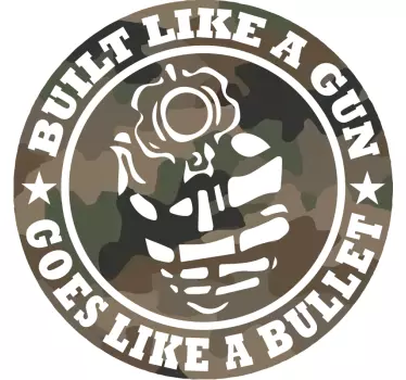 Build like a gun Motorcycle stickers - TenStickers