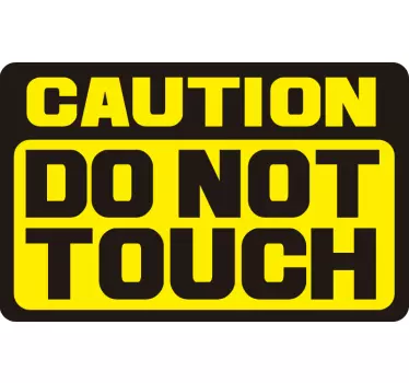 Caution do not touch Motorcycle stickers - TenStickers