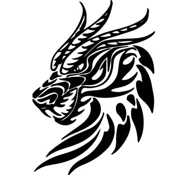 Dragon head Motorbike sticker - TenStickers