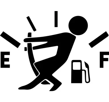 Empty fuel man Motorcycle stickers - TenStickers