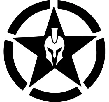 Spartan star Motorcycle stickers - TenStickers