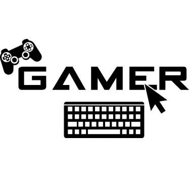 Gamer video game wall sticker - TenStickers