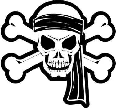 Decorative Pirate Sticker - TenStickers