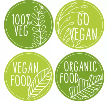 Vegan Power food wall sticker - TenStickers