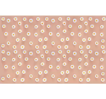 Modern daisy pattern furniture decal - TenStickers