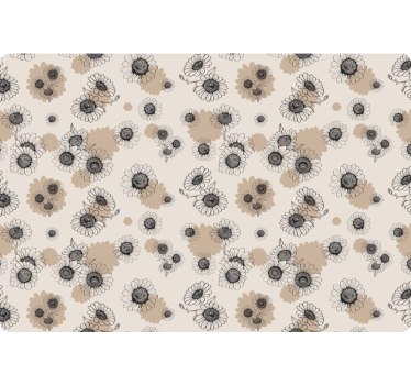Hand drawing vintage daisies laptop skin - TenStickers
