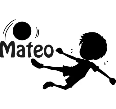 Wall sticker for kids playful silhouette name - TenStickers