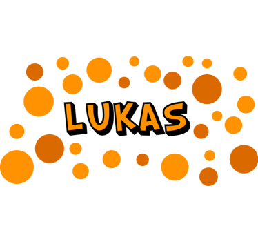 Orange circles customisable Bike Decal - TenStickers
