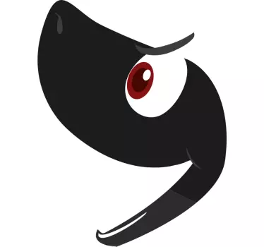 Shark face Bike Decal - TenStickers