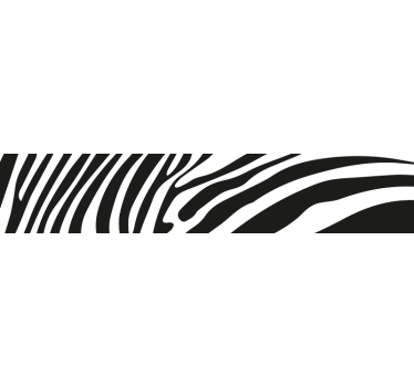 Zebra skin imitation Bike Decal - TenStickers