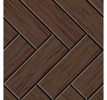 Zigzag wood plank floor sticker - TenStickers