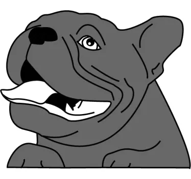 Adorable dog  car Decal - TenStickers