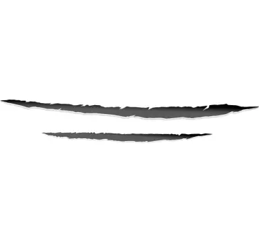 Scratch effect Car Decal - TenStickers