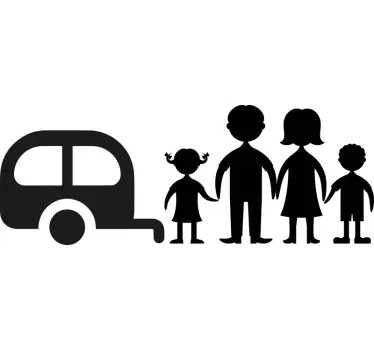 Family caravan decal - TenStickers