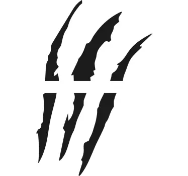 Scratch lines car sticker - TenStickers