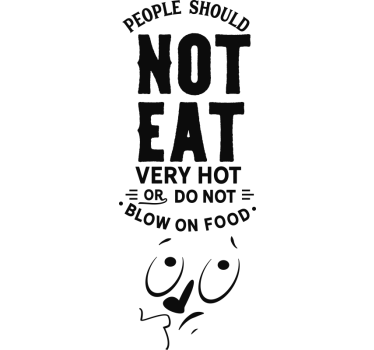Eat or not to eat fridge wrap decal - TenStickers