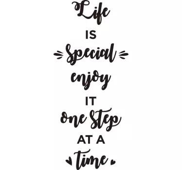 Life is special trap home text wall decal - TenStickers