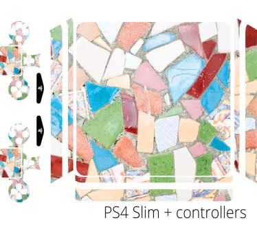Mosaic Color Patterns PS4 skin - TenStickers