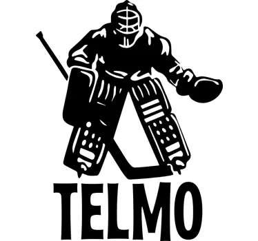 Hockey Goalie Design football sticker - TenStickers