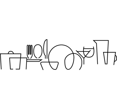 Cutlery cutlery decal - TenStickers